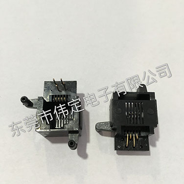 英式電話(huà)接口底部插入RJ11 6P6C 6P4C uk電話(huà)母座